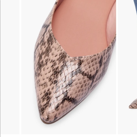 JustFab Amanda pointed toe flat shoes - Picture 3 of 6